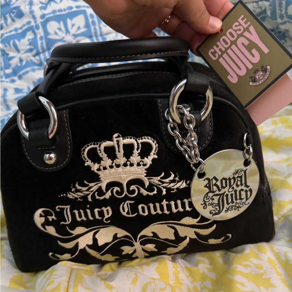 🖤Black juicy couture, bowler bag vintage new with tag
